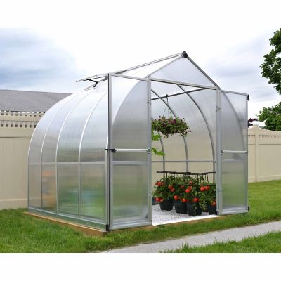 Image showing  8 ft. L x 8 ft. W Silver Canopia I Bella Greenhouse