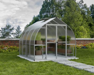 Image showing  8 ft. L x 8 ft. W Silver Canopia I Bella Greenhouse
