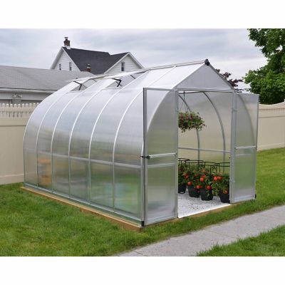 Image showing  8 ft. L x 12 ft. W Silver Canopia I Bella Hobby Greenhouse
