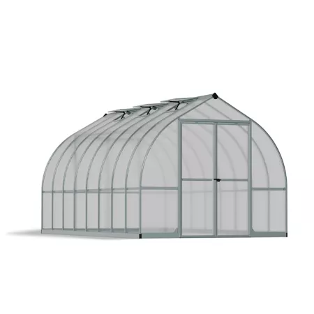 Canopia by Palram Canopia I Bella Hobby Greenhouse 8 ft x 16 ft Silver Hobby Greenhouses