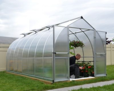 Image showing  8 ft. x 16 ft. Silver Canopia I Bella Hobby Greenhouse