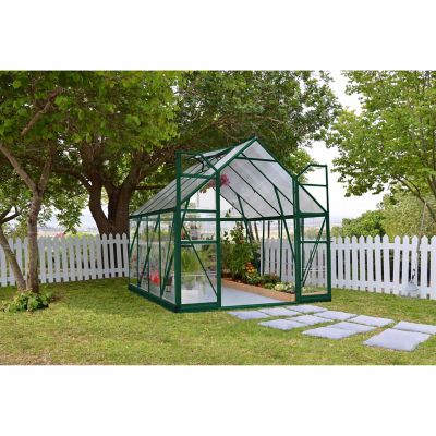 Image showing  8 x 8ft. Balance Hobby Greenhouse, Green