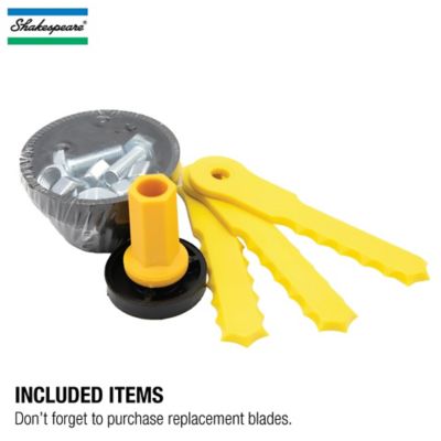 Image showing  Push-N-Load 3-Blade Universal Fit Bladed Trimmer Head with Nylon Blades