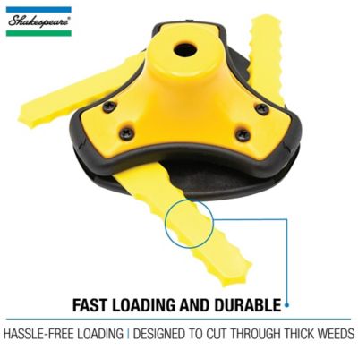 Image showing  Push-N-Load 3-Blade Universal Fit Bladed Trimmer Head with Nylon Blades
