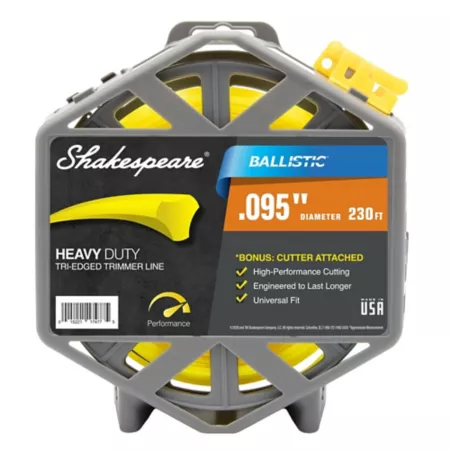 Shakespeare Universal Ballistic Triangle Trimmer Line 0.095-in x 230-ft Trimmer Lines Spools & Blades