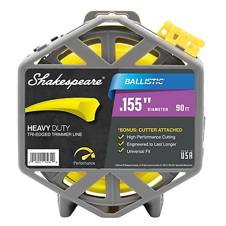 Shakespeare Ballistic Tri-Edged Trimmer Line, 0.155 in. x 90 ft.
