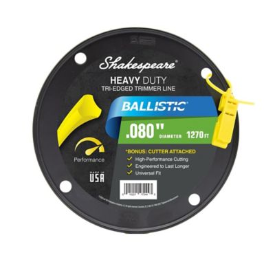 Image showing  0.08 in. x 1,270 ft. Ballistic Tri-Edged Trimmer Line