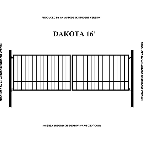 Gate Builders 16 ft. x 5 ft. Dakota Gate