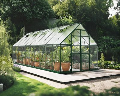 Image showing  8 x 20ft. Balance Greenhouse, Green