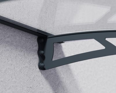 Image showing 5 th Canopia by Palram 118.9 x 36.25in. Aquila 3000 Awning, Clear