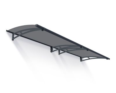 Canopia by Palram 118.9 in. x 36.25 in. Aquila 3000 Awning, Solar Gray