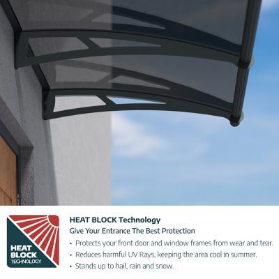 Image showing  118.9 in. x 36.25 in. Aquila 3000 Awning, Solar Gray