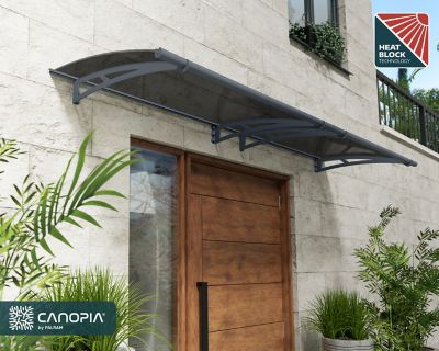 Image showing 8 th Canopia by Palram 118.9 x 36.25in. Aquila 3000 Awning, Solar Gray
