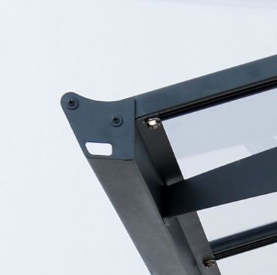 Image showing 5 th Canopia by Palram 78.9 x 79.7in. Vega 2000 Awning, Gray/Clear