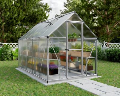 Image showing  6 L x 10 W ft. Silver I Mythos Greenhouse