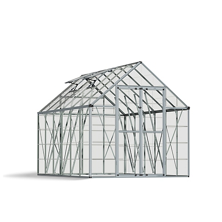 Canopia by Palram 8 ft. x 12 ft. Silver I Snap and Grow Greenhouse