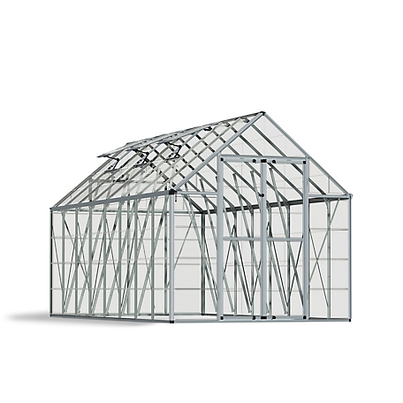 Canopia by Palram 8 ft. x 16 ft. Silver I Snap and Grow Greenhouse