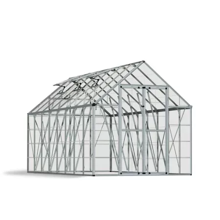 Canopia by Palram I Snap and Grow Greenhouse 8 ft L x 16 ft W Silver Hobby Greenhouses