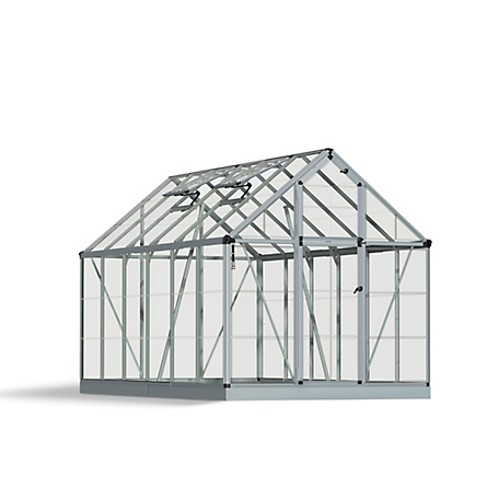 Canopia by Palram 6 ft. x 12 ft. Silver I Snap and Grow Greenhouse