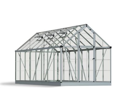 Canopia by Palram 6 ft. x 16 ft. Silver I Snap and Grow Greenhouse