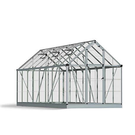 Canopia by Palram 6 ft. x 16 ft. Silver I Snap and Grow Greenhouse