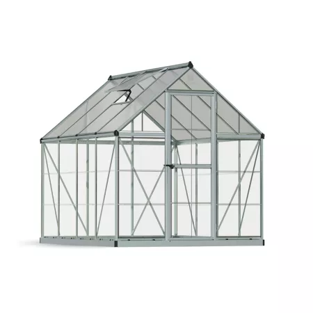 Canopia by Palram Silver Hybrid Greenhouse 8 ft L x 6 ft W Hobby Greenhouses