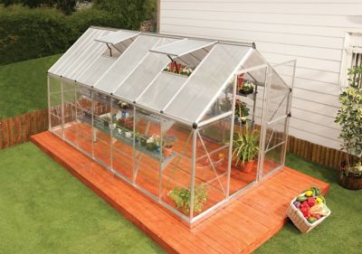 Image showing  14 L x 6 W ft. Silver Canopia I Hybrid Greenhouse