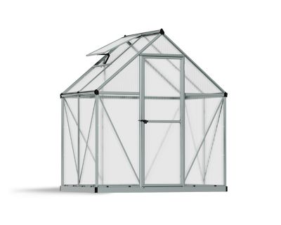 Canopia by Palram 4 ft. L x 6 ft. W Silver I Mythos Hobby Greenhouse