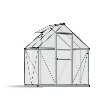 Canopia by Palram 4 ft. x 6 ft. Silver I Mythos Hobby Greenhouse