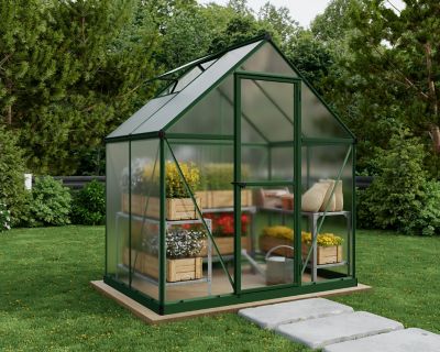 Image showing  6 ft. L x 4 ft. W Green Canopia I Mythos Hobby Greenhouse