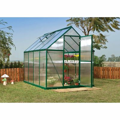 Image showing  8 ft. x 6 ft. Green I Mythos Greenhouse