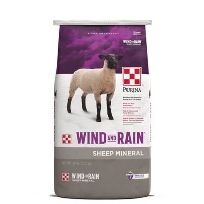 Purina Wind and Rain Sheep Mineral Feed, 50 LB Bag