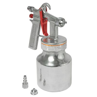 Image showing  1 qt. 50 PSI Air LVLP Pressure Feed Bleeder Spray Gun