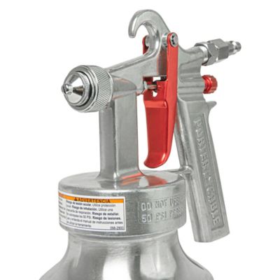 Image showing  1 qt. 50 PSI Air LVLP Pressure Feed Bleeder Spray Gun