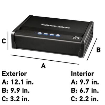 Image showing 5 th SentrySafe 0.08 cu. ft. 1-Gun Digital Lock Quick-Access Digital Pistol Safe