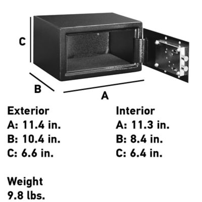 Image showing  0.35 cu. ft. Keyed Lock Security Safe