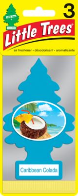 Little Trees Caribbean Colada Scented Car Air Freshener, 3-Pack