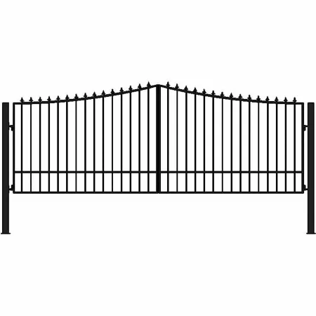 Gate Builders 16' x 6' New Yorker Gate with End Caps Driveway Gates