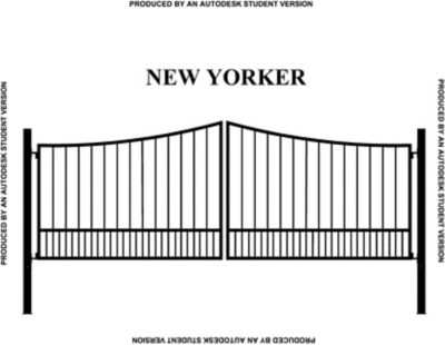 Image showing  16 ft. x 6 ft. New Yorker Gate