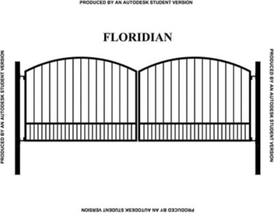 Gate Builders 16 ft. x 6 ft. Floridian Gate