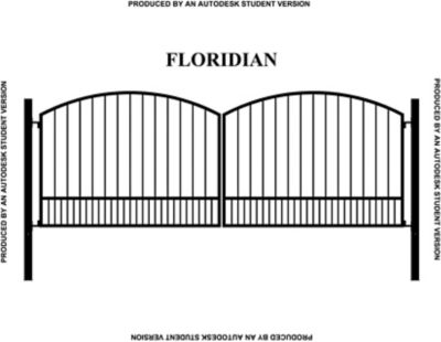 Gate Builders 16 ft. x 6 ft. Floridian Gate