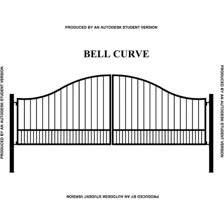 Gate Builders 16' x 6' Southern Belle Curve Gate Driveway Gates