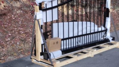 Image showing  5 ft. Oval Gate Insert, Letter H, Black