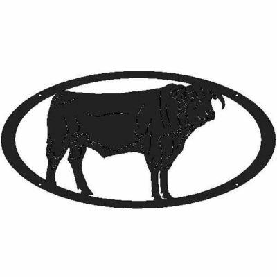 Gate Builders 4 ft. Oval Gate Insert, Bull, Black