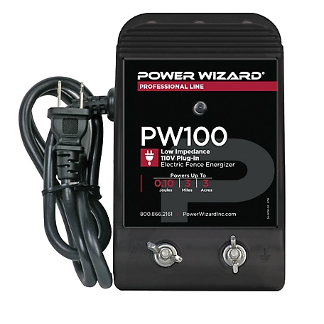 Power Wizard 0.10 Joule Plug-In Electric Fence Energizer