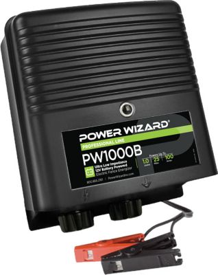 Power Wizard 1 Joule Battery-Powered Electric Fence Energizer