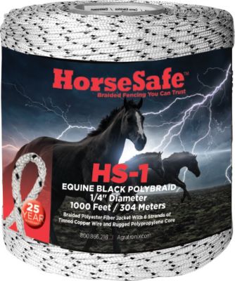 AgraTronix HorseSafe Braided Electric Fence Wire