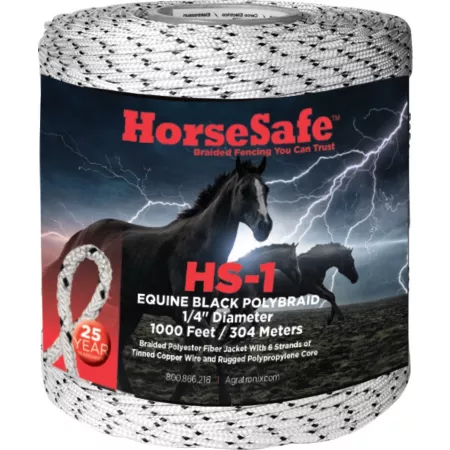 HorseSafe AgraTronix Braided Electric Fence Wire Electric Fence Chargers