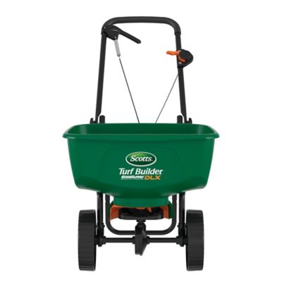Scotts Push Turf Builder EdgeGuard DLX Broadcast Spreader, 15,000 sq. ft. Not Good for Flower Seeds