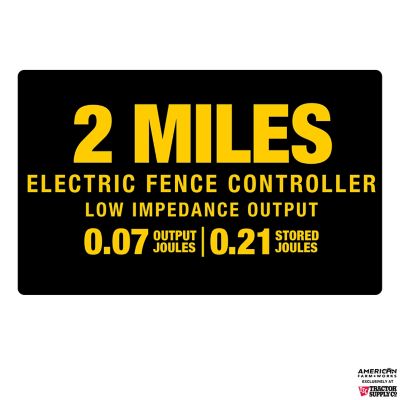 Image showing  0.07-Joule 2-Mile AC-Powered Low Impedance Electric Fence Controller, 1,922V Unloaded Voltage Output